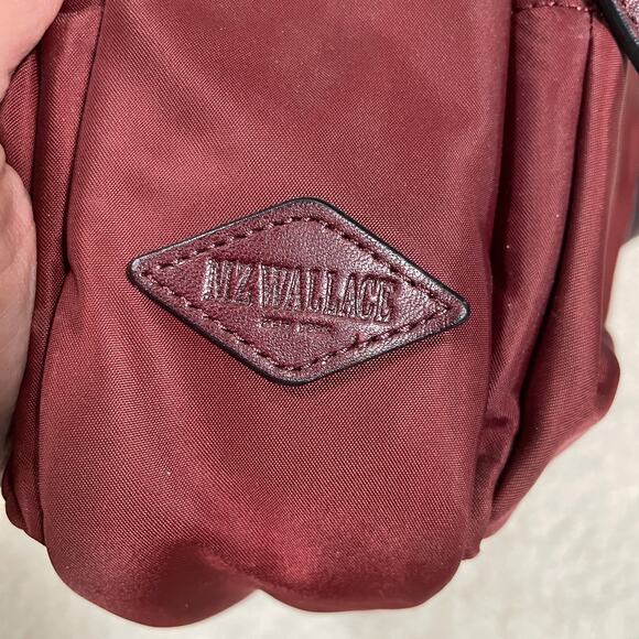 MZ Wallace Paige Crossbody Bag Burgundy Detachable Strap with Pouch Travel - Picture 7 of 7